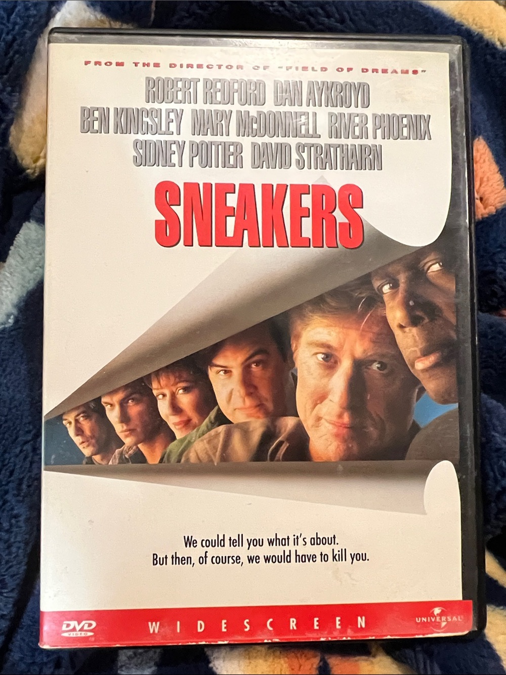 Sneakers DVD 1992 Robert Redford Dan Aykroyd PG-13 Suspense z30